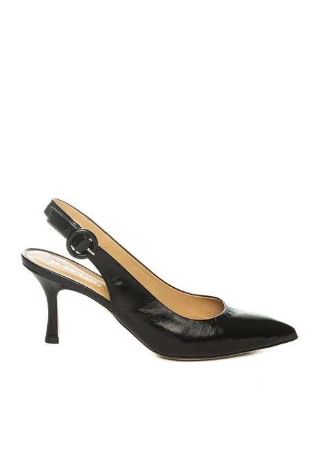 Black 1902 leather pump FRANCO RUSSO | 1902VEROLUX-NERO